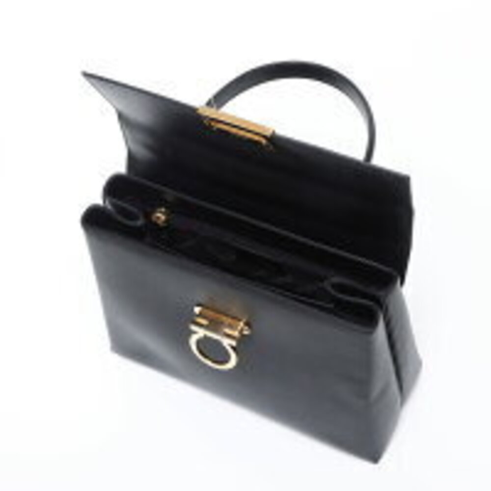 Salvatore Ferragamo Gancini Handbag Black - Picture 12 of 13